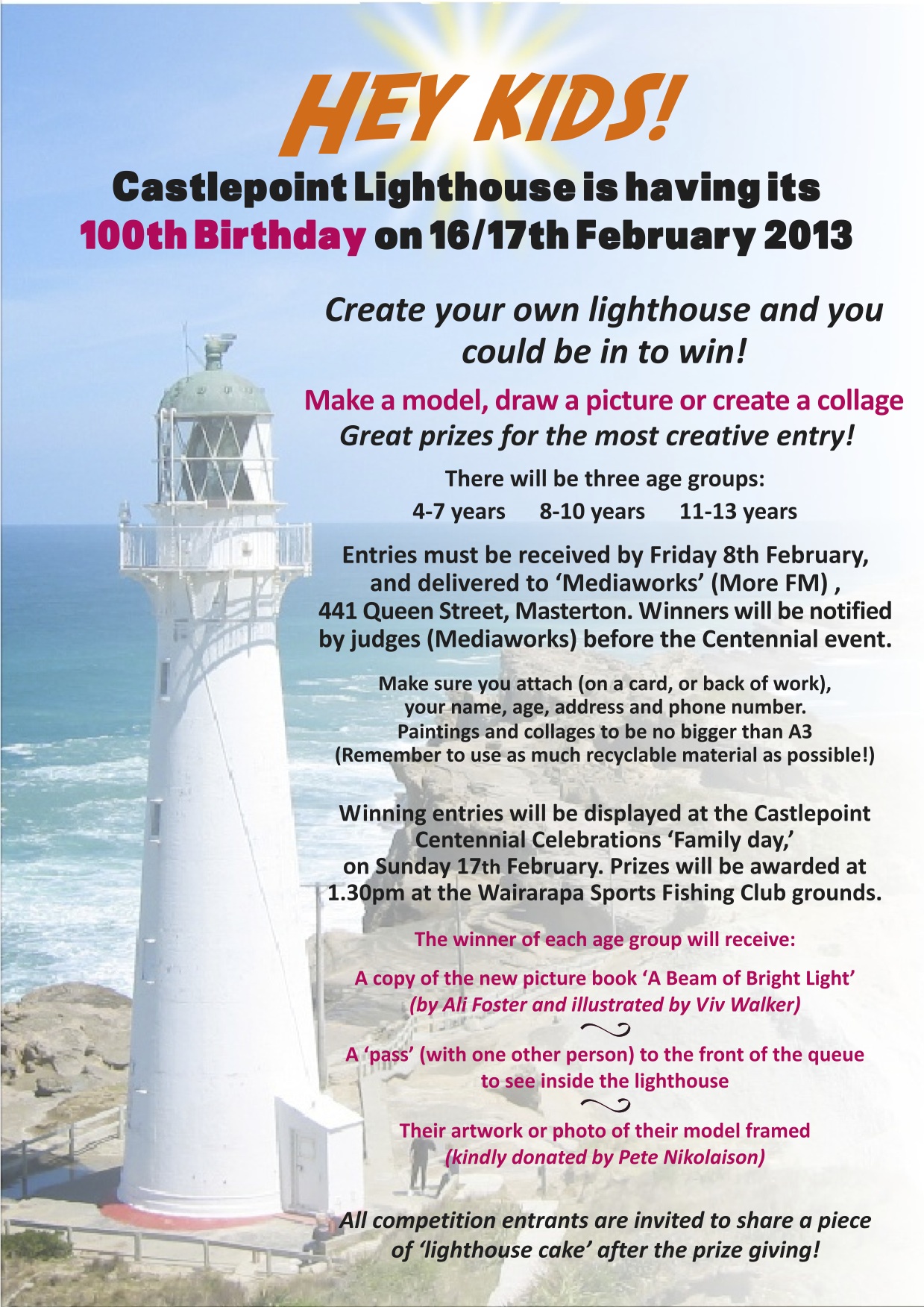 model building competition flyer